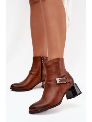 Boty na podpatku  model 217800 Step in style