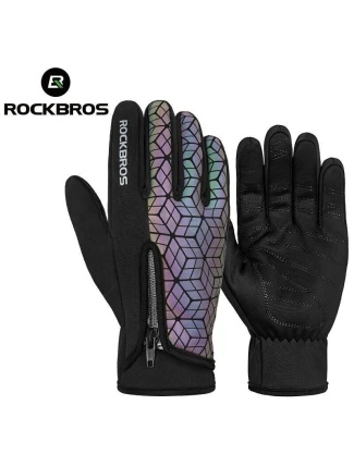 Cyklistické rukavice Rockbros S077-8 black-oil XL
