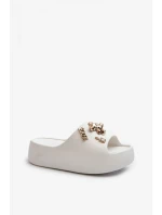 Pantofle 4AX-15 bílé - Step in style