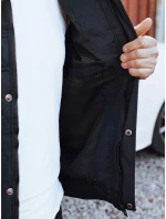 Pánská přechodná prošívaná bunda s kapucí FashionStreet navy blue TX5038