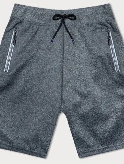 Tmavě šedé pánské sportovní kraťasy (8K298-5)