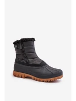 Dámské Sněhule Zateplené Kožešinou Na Zipu Lee Cooper LCJ-24-44-2866 Černé