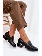 Dámské polobotky na klocku Vinceza 58625 Černé