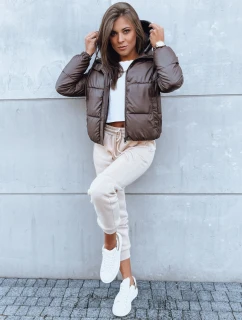 Dámská prošívaná bunda KHALEESI hnědá FashionStreet TY3877