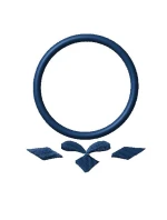 rámeček k výšivce monogramu Erb jednoduchý rámeček k výšivce monogramu Erb jednoduchý