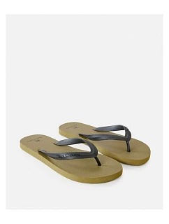Plážové žabky RIP CURL Brand Logo Bloom Open Toe v olivové barvě