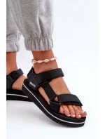 Dámské sandály na platformě Big Star Black Dámské sandály na platformě Big Star Black