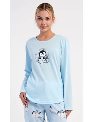 Dámské pyžamo dlouhé Tučňák