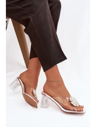 Klapky na podpatku model 225136 Step in style