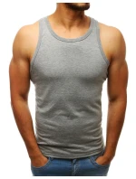 Pánské tílko bez potisku šedé FashionStreet RX3586