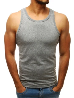 Pánské tílko bez potisku šedé FashionStreet RX3586