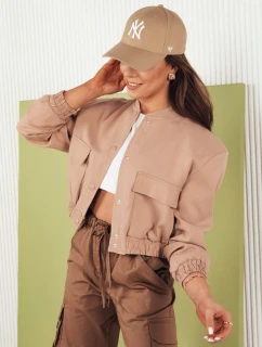 VERPI béžová dámská bunda typu bomber FashionStreet TY4297