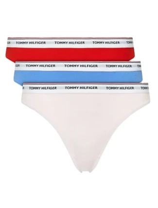 TOMMY HILFIGER DÁMSKÁ TANGA STRING 3-PACK