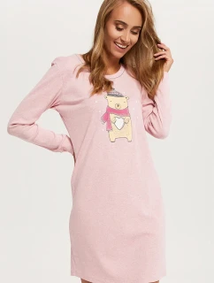 Italian Fashion Baula long barva: melanžově růžová