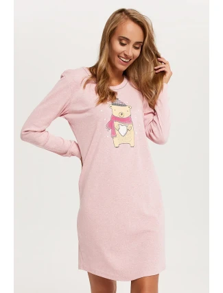 Italian Fashion Baula long barva: melanžově růžová