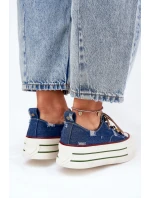 Dámské Tenisky Na Platformě GOE RR2N4103 Tmavě Modré