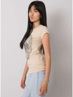 T košile EM TS ES 21 532.18 béžová T košile EM TS ES 21 532.18 béžová