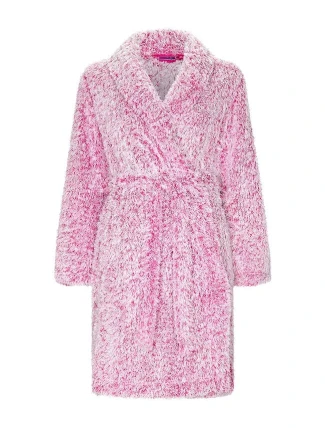 Dámský župan 71232-404 malinovo bílý - Rebelle Dámský župan 71232-404 malinovo bílý - Rebelle