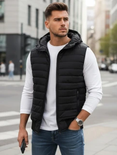 Pánská černá vesta FashionStreet TX4235