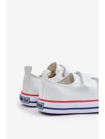 Dětské Tenisky Na Suchý Zipper Big Star OO374009 Bílé