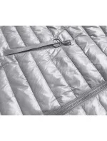 Oboustranná šedá dámská květovaná bunda (PC-7509-61) Oboustranná šedá dámská květovaná bunda (PC-7509-61)