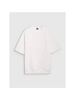 Pánská mikina bez kapuce s krátkým rukávem 4F 4FRSS25TSWSM2114-11S