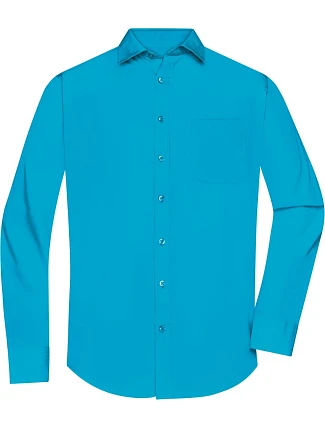 Daiber JN 678 Popelínová košile s dlouhým rukávem 02.0678 turquoise