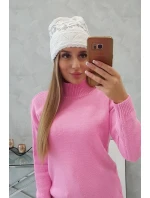 Dámská čepice Kira K374 bílá+šedá Dámská čepice Kira K374 bílá+šedá