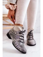 Dámské kozačky Suede Snake Maciejka 04744-03 Béžové