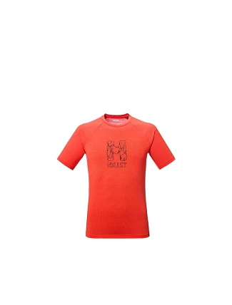 Pánské tričko MILLET Cimaï Natural Ts Ss M červené Pánské tričko MILLET Cimaï Natural Ts Ss M červené