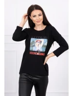 Halenka s potiskem Superior černá Halenka s potiskem Superior černá