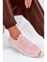 Pohodlné Dámské Sportovní Boty Big Star RR274A131 HI-POLY SYSTEM Růžové