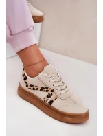 Dámské Sneakersy Na Platformě Pantherka Béžové Totter Dámské Sneakersy Na Platformě Pantherka Béžové Totter