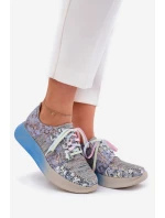 Dámské Kožené Polobotky Sneaker na Platformě Maciejka 06776A-06 Modré