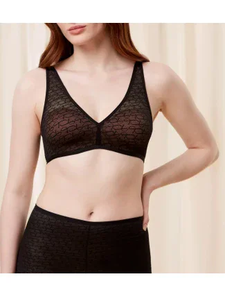 Dámská podprsenka Triumph Signature Sheer P EX - BLACK - černá 0004 - TRIUMPH Dámská podprsenka Triumph Signature Sheer P EX - BLACK - černá 0004 - TRIUMPH