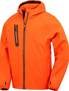 Result R 909X Unisex 3-vrstvá softshellová bunda s kapucí 30.909X orange/navy