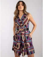 Dámské šaty-DHJ-SK-15308.61P-hnědé