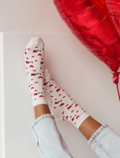 Dámské ponožky Love – ecru