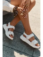 Dámské Sportovní Sandály Na Platformě Big Star RR274A076 Béžové