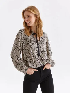 Dámská halenka SBD1415 béžovo-černá - Top secret