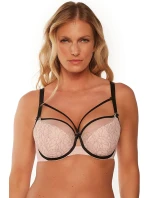 Dámská podprsenka BS0 1240 Leonia Béžová s černou - Gaia Dámská podprsenka BS0 1240 Leonia Béžová s černou - Gaia
