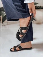 CLASSROT dámské žabky se zářezem černé FashionStreet ZY0884