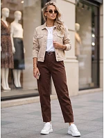 Dámské džíny Mom Fit s hnědým páskem FashionStreet UY3133 Dámské džíny Mom Fit s hnědým páskem FashionStreet UY3133