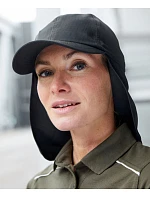 Daiber MB 6243 6 panelová kšiltovka s ochranou krku 03.6243 dark green