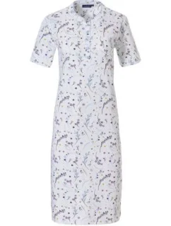 Dámská noční košile 10231-124-4 modro-bílá květiny - Pastunette