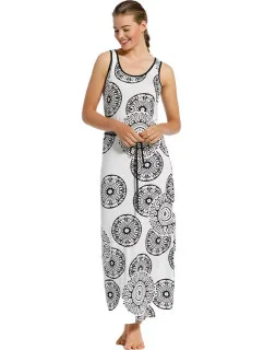 Dámské plážové šaty 16211-233-2 bílé-potisk - Pastunette