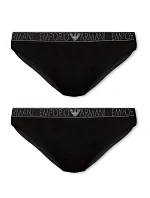 Dámské kalhotky 2PACK 163334 3F223 00020 černé - Emporio Armani