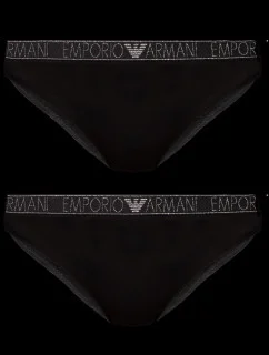 Dámské kalhotky 2PACK 163334 3F223 00020 černé - Emporio Armani