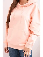 Dámská mikina s kapucí 35864 lososová - Kesi