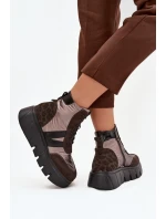 Boty na široké podrážce  model 222521 Step in style